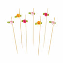 Fancy Flower Bamboo Food Picks