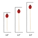 Lady Bug Bamboo Food Picks