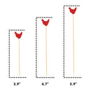 Rooster Bamboo Food Picks