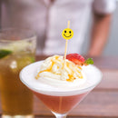 Smiley Face Bamboo Food Picks