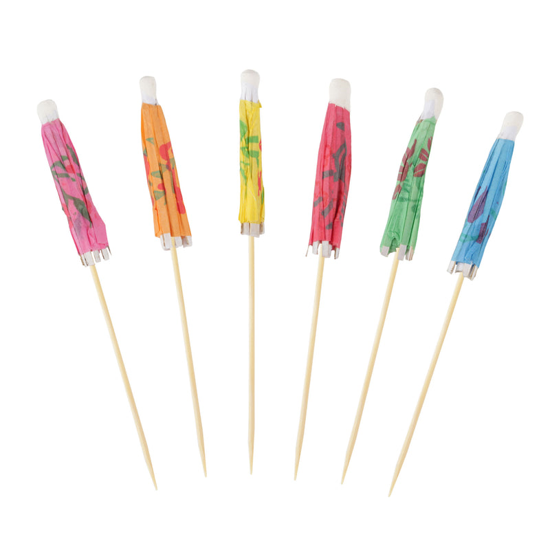 Colorful Umbrella Parasol Cocktail Picks