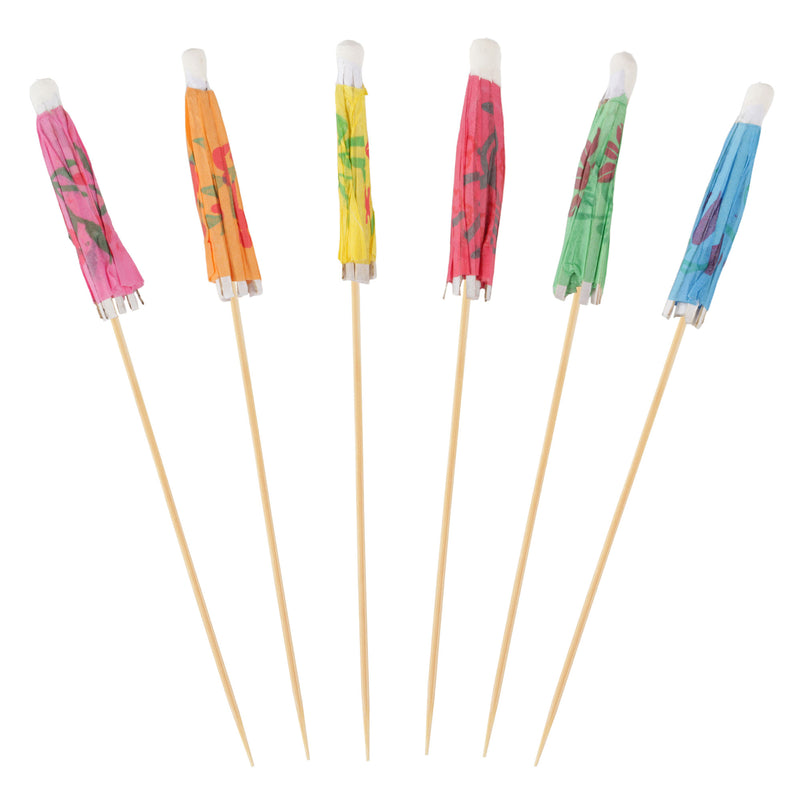 Colorful Umbrella Parasol Cocktail Picks