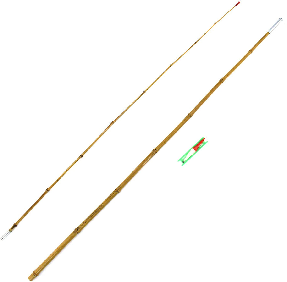 Bamboo Vintage Cane Fishing Pole with Bobber, Hook, Line and Sinker Bamboo Vintage Cane Fishing Pole with Bobber, Hook, Line and Sinker