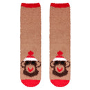 Women's Super Soft Cute Fuzzy Cozy Warm Animal Cabin Crew Socks