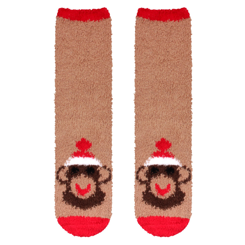 Women's Super Soft Cute Fuzzy Cozy Warm Animal Cabin Crew Socks