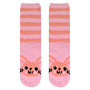 Women's Super Soft Cute Fuzzy Cozy Warm Animal Cabin Crew Socks
