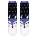 Women's Super Soft Cute Fuzzy Cozy Warm Animal Cabin Crew Socks