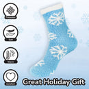 Women's Super Soft Warm Cozy Fuzzy Snowflake Home Socks - 3 Pairs