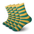 Team Spirit Striped Fuzzy Socks