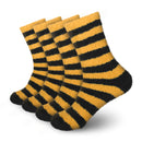 Team Spirit Striped Fuzzy Socks