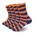Team Spirit Striped Fuzzy Socks