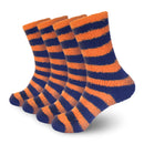 Team Spirit Striped Fuzzy Socks