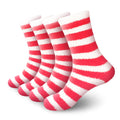 Team Spirit Striped Fuzzy Socks
