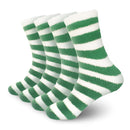 Team Spirit Striped Fuzzy Socks