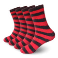 Team Spirit Striped Fuzzy Socks