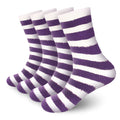 Team Spirit Striped Fuzzy Socks