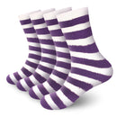 Team Spirit Striped Fuzzy Socks