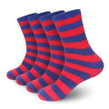 Team Spirit Striped Fuzzy Socks