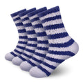 Team Spirit Striped Fuzzy Socks