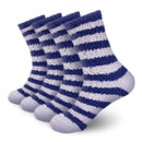 Team Spirit Striped Fuzzy Socks