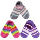 Women's Non-Slip Travel Footsie Slipper: 3 Pairs