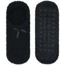 one pair black fuzzy slipper