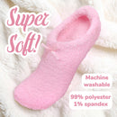super soft and machine washable fuzzy travel slipper