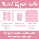 fuzzy travel slipper infographic
