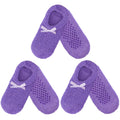Women's Non-Slip Travel Footsie Slipper: 3 Pairs