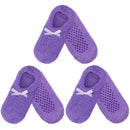 Women's Non-Slip Travel Footsie Slipper: 3 Pairs