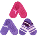 Women's Non-Slip Travel Footsie Slipper: 3 Pairs