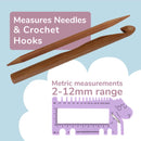 Sleepy Sheep Knitting Crochet Needle Gauge