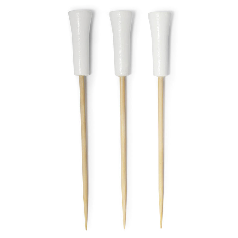 Bamboo Golf Tee Food Picks