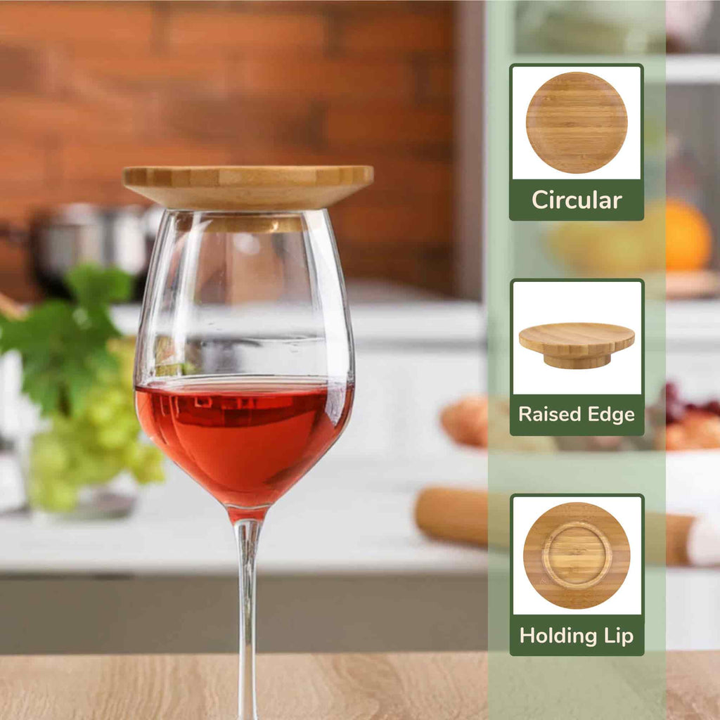 Wine Glass Topper Appetizer Plate