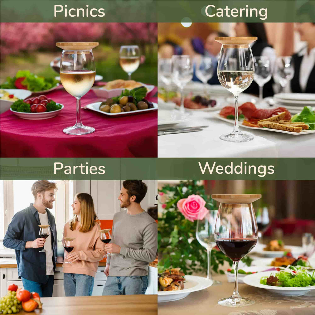 Wine Glass Topper Appetizer Plate