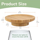 Wine Glass Topper Appetizer Plate