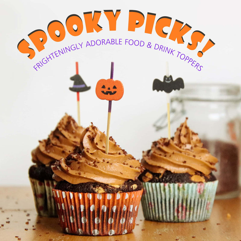 halloween holiday cupcake dessert ghost witch hat pumpkin bat