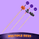 halloween holiday full ghost witch hat pumpkin bat bamboo food drink appetizer dessert multiple sizes lengths measure