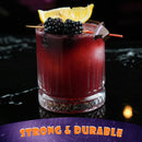 halloween holiday full ghost witch hat pumpkin bat bamboo food drink appetizer dessert blackberry garnish lemon shot