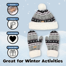 fuzzy hat and mitten set is stylish, warm, comfortable and great gift