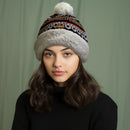Women's Classic Winter Fleeced Pom Pom Hat and Mittens Set