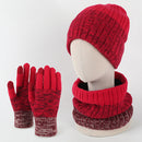 Unisex Winter Beanie, Infinity Scarf and Glove Set