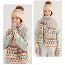 Unisex Winter Pom Pom Hat, Scarf and Glove Set