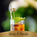 holiday angel picks skewers food drink tea garnish lime gold silver strong durable