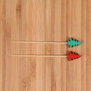 Evergreen Tree Bamboo Food Picks