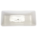 Small White Rectangular Succulent Plant Pot