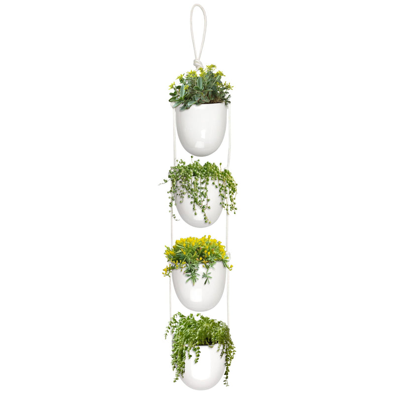 indoor hanging succulent planter Succulent Hanging Pot Display Set