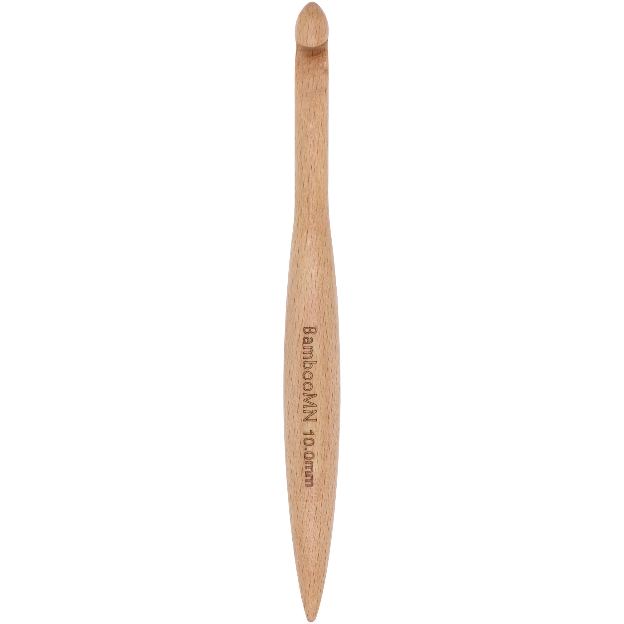 Bamboo knitting needles with an ergonomic design that contours to your hand