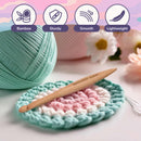 Sustainable bamboo knitting needles featuring an ergonomic design