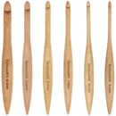 Set of eco-friendly bamboo knitting needles with ergonomic design